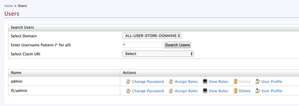 Users List in WSO2 API Manager