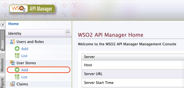 Add User Store in WSO2 API Manager (2.6.0)