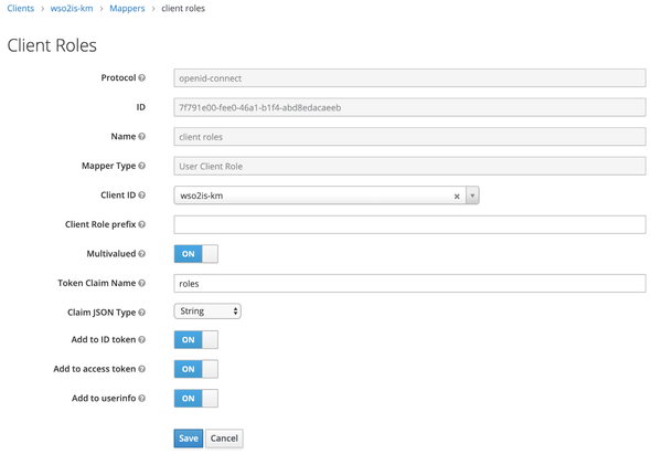 Client Roles Mapping