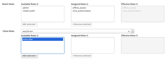 Assign Subscriber Role - Keycloak