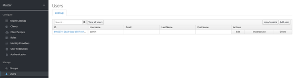 Users in Keycloak