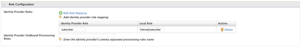 IDP Role Claim Mapping Configuration